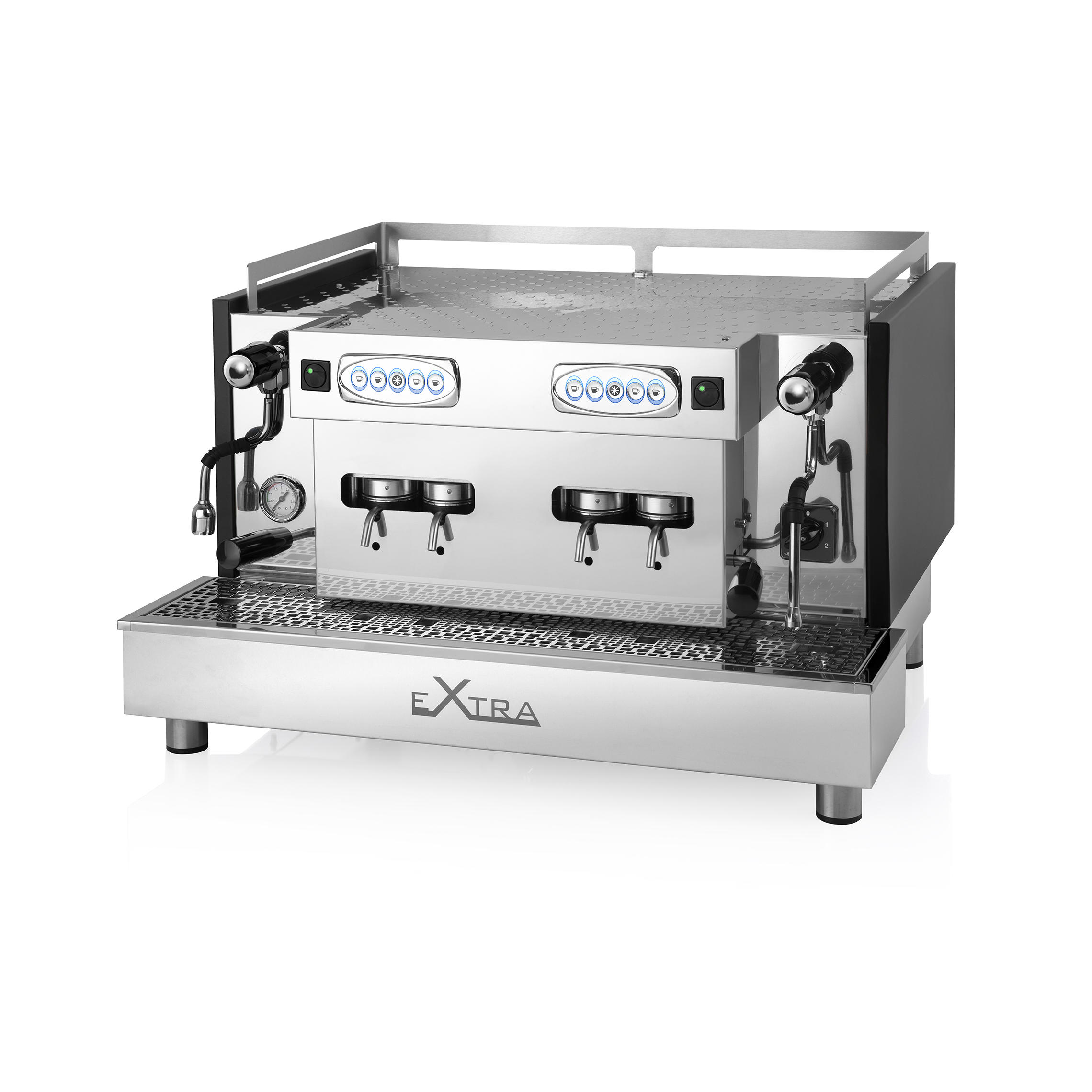 Extra Flytek Kaffemachine - Vorderseite - schwarz