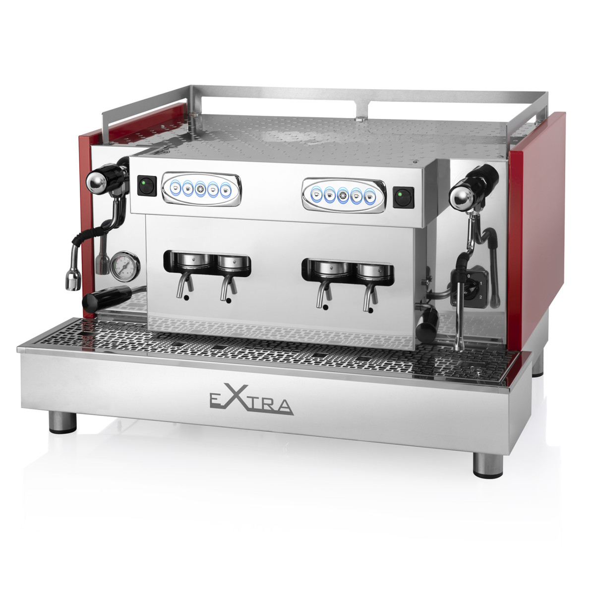 Extra Flytek Kaffemachine - Vorderseite - rot