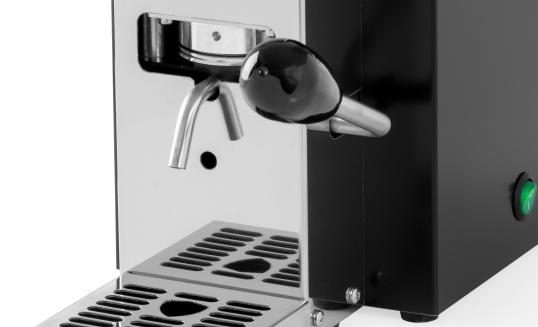 Caffè Musetti, Macchina da Caffè Espresso Compatibile con Cialde 44 mm,  Realizzata a Mano in Acciaio Inox di Alta Qualità, Semplice e Compatta,  100% Made in Italy, Capacità 1 L, 500 W 